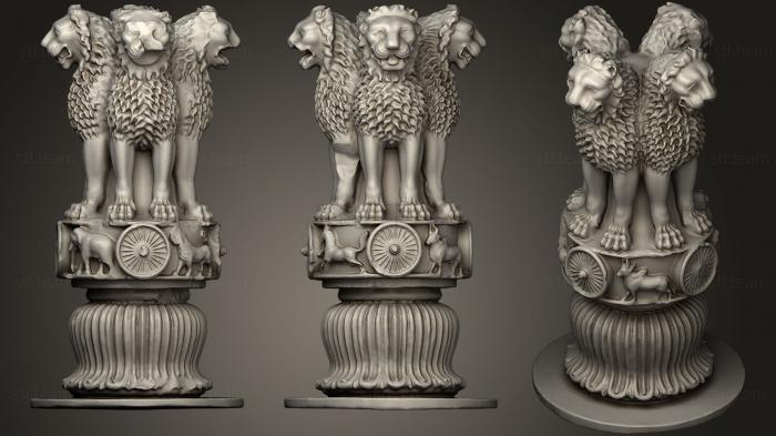 Скульптуры индийские Индийский лев 22